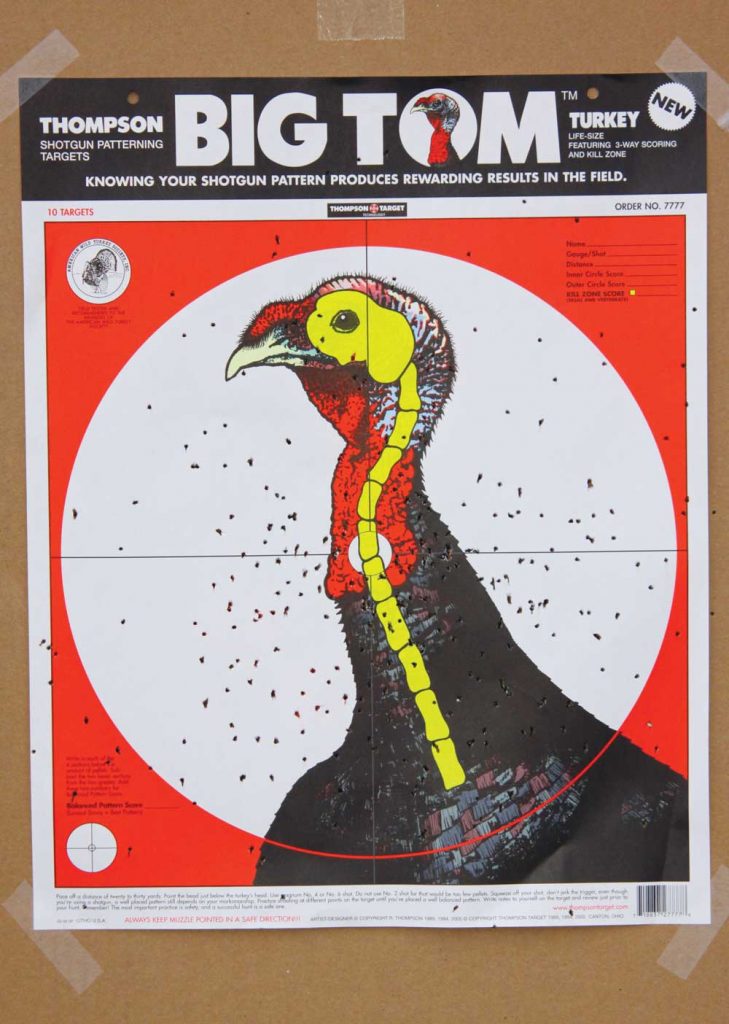 Turkey hunting tips: check their shot pattern.