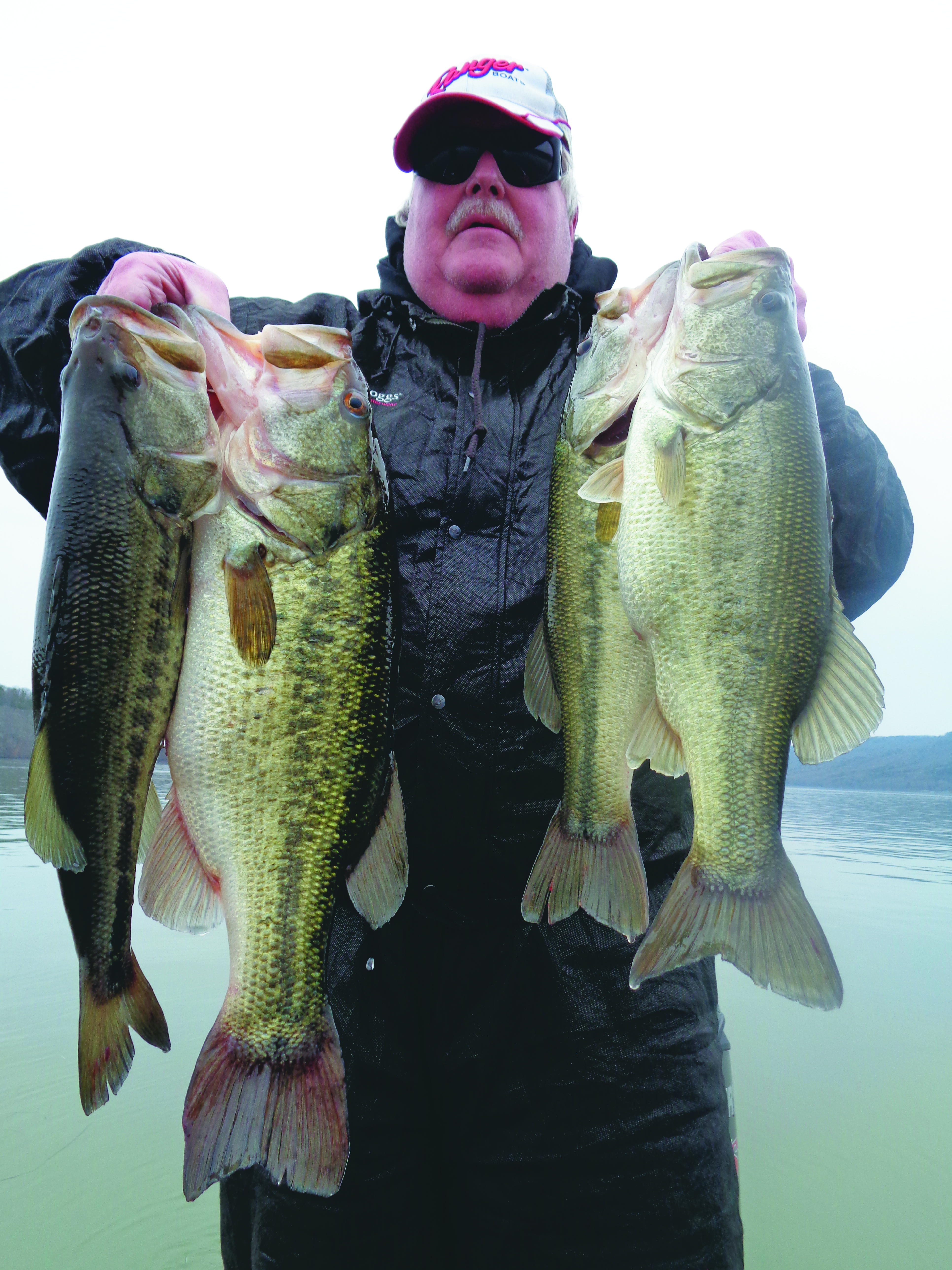 Again, please use extreme caution when winter bass fishing.