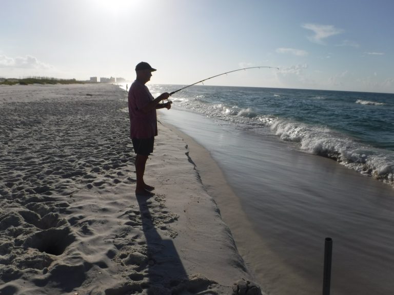 beach fishing