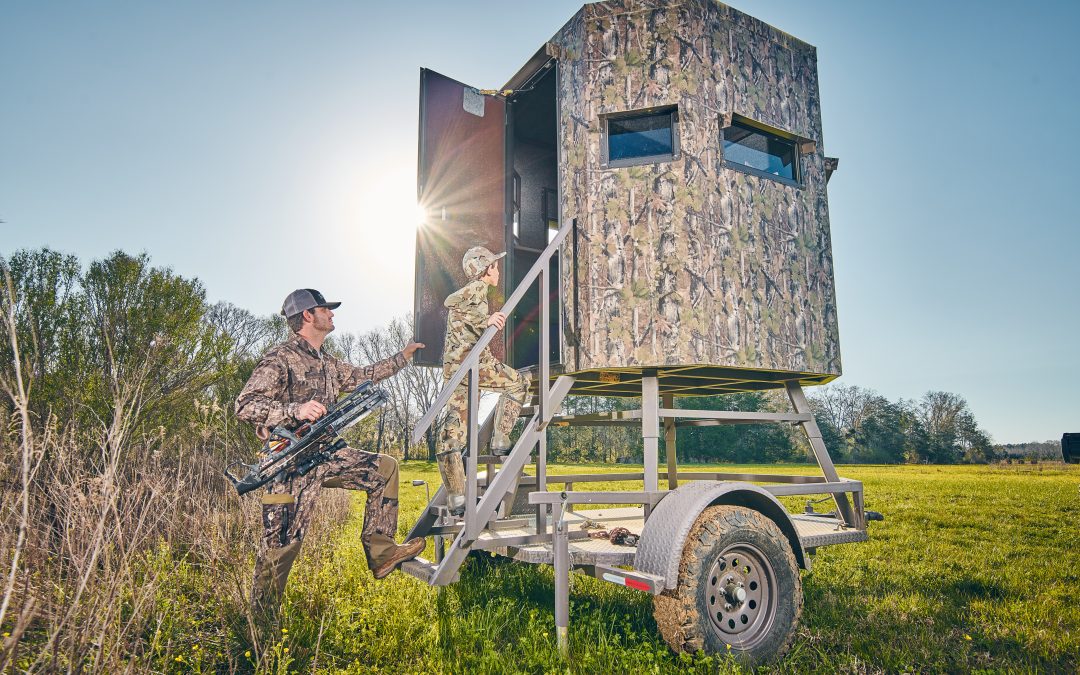 How To Set Up A Portable Deer Blind On A Trailer