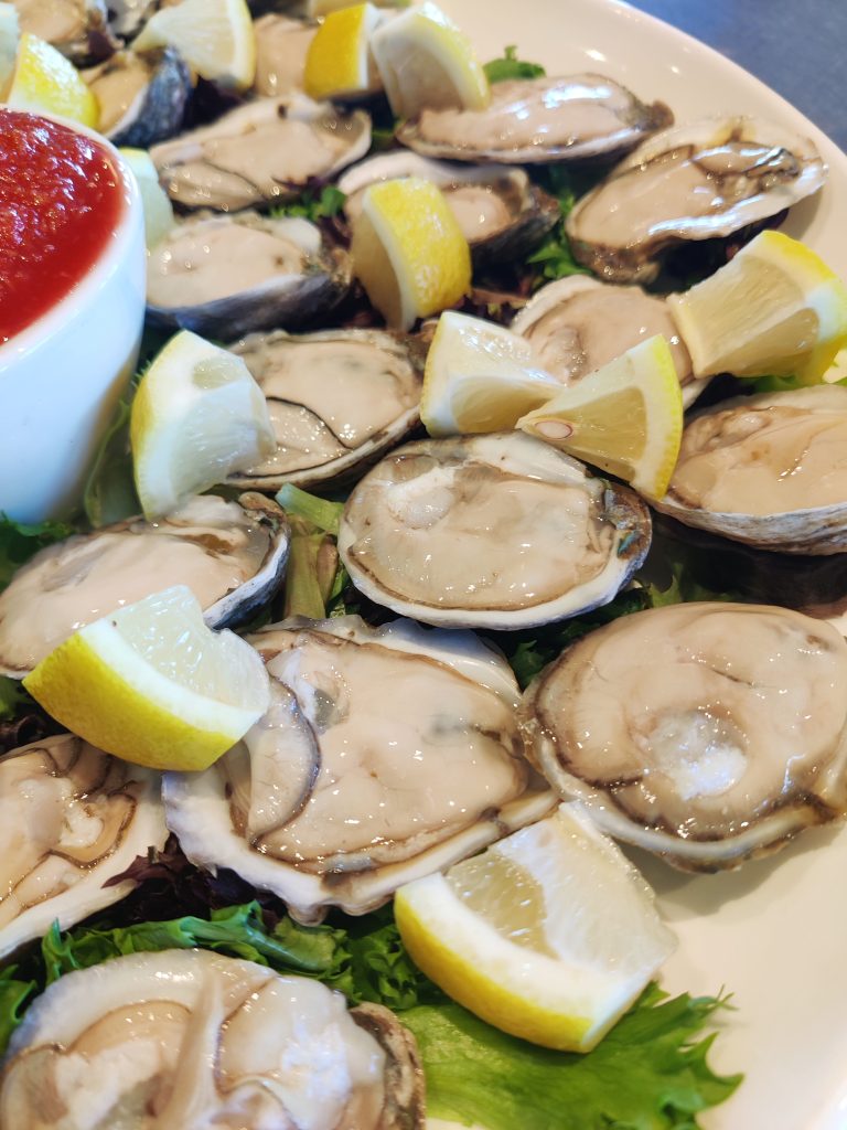 oysters on the halfshell