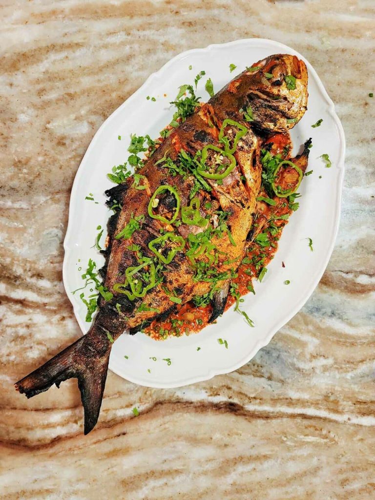 grilled pompano
