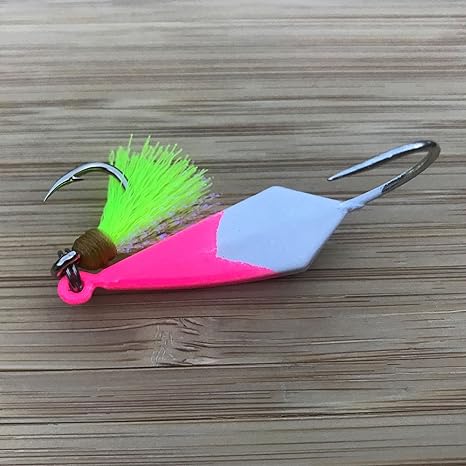 Candy Chartreuse Pompano Jigs with Teasers