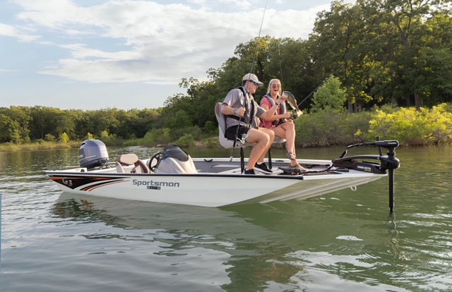 Fiberglass bass boat