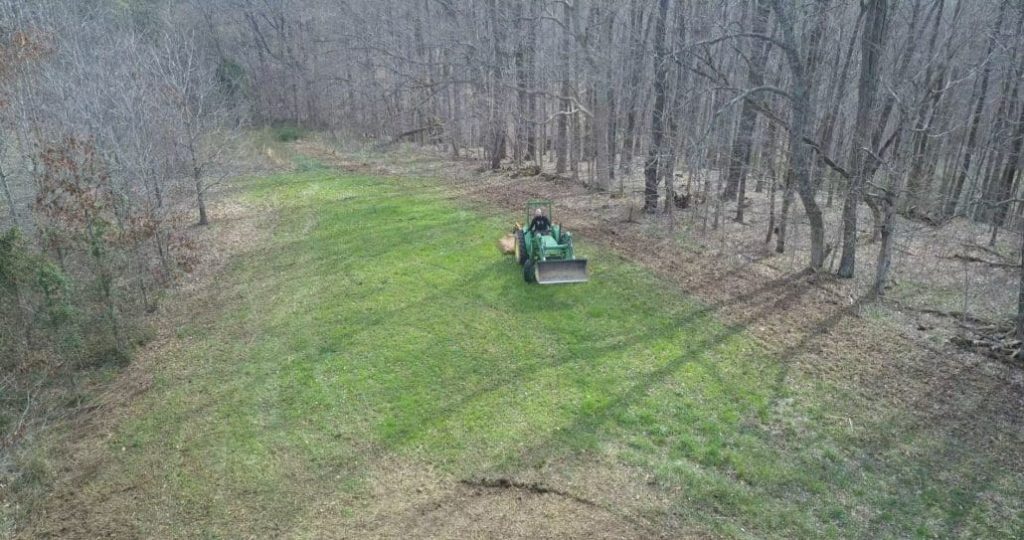Farming a new food plot.
