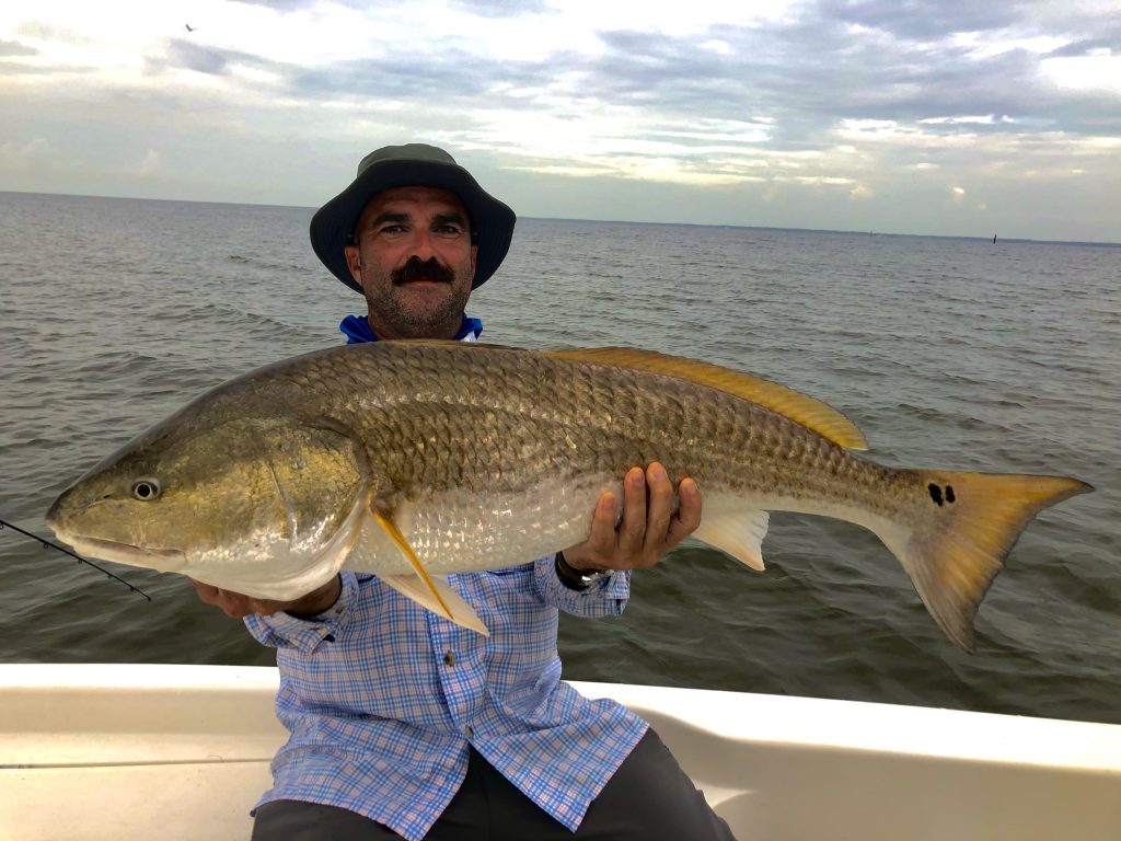 Fishing for red drum