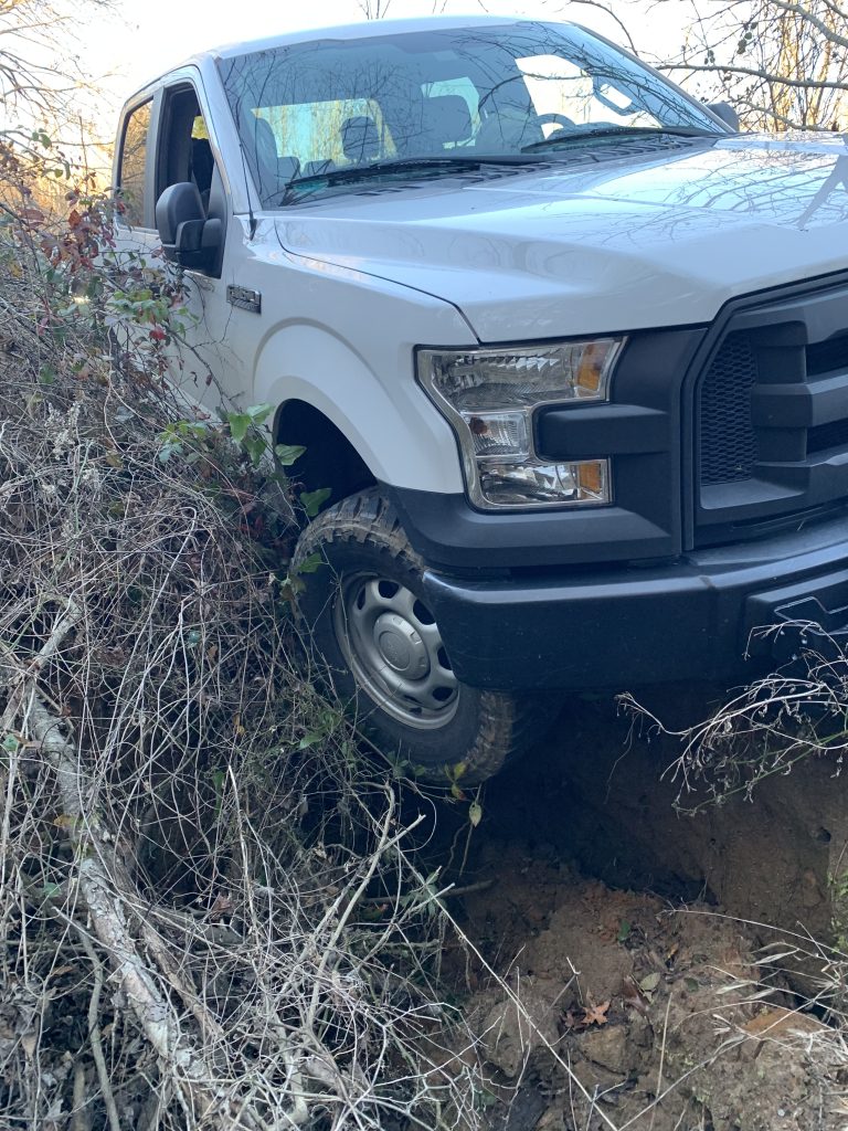 truck stuck in mud