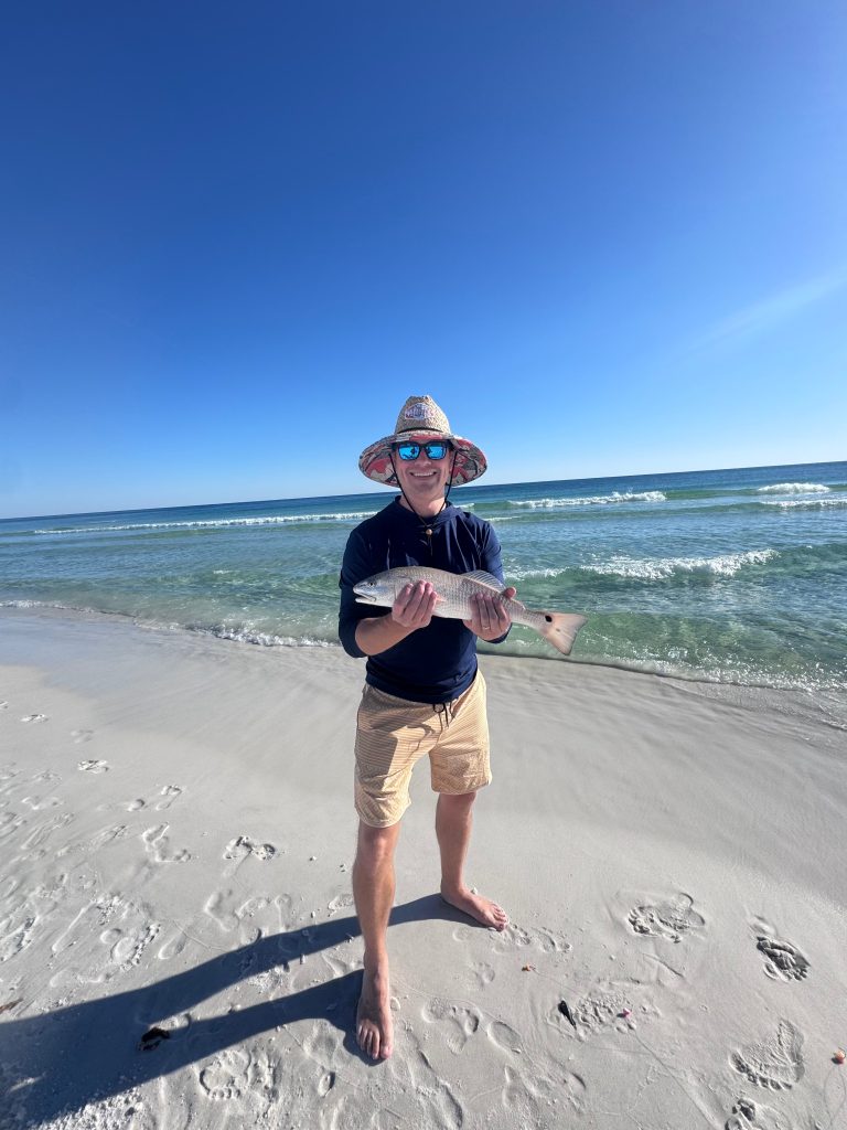 redfish from the beach