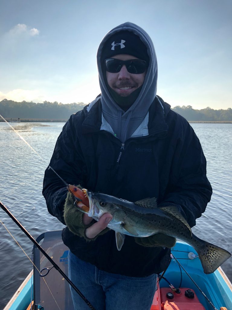 Fishing a Cold Front speckled trout