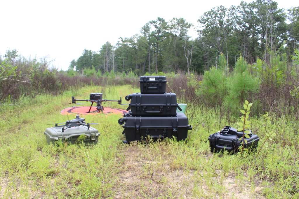 drone survey equipment for buck to doe ratio data collection