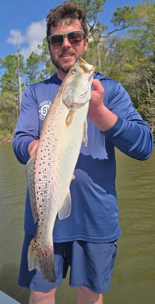 networked boat speckled trout