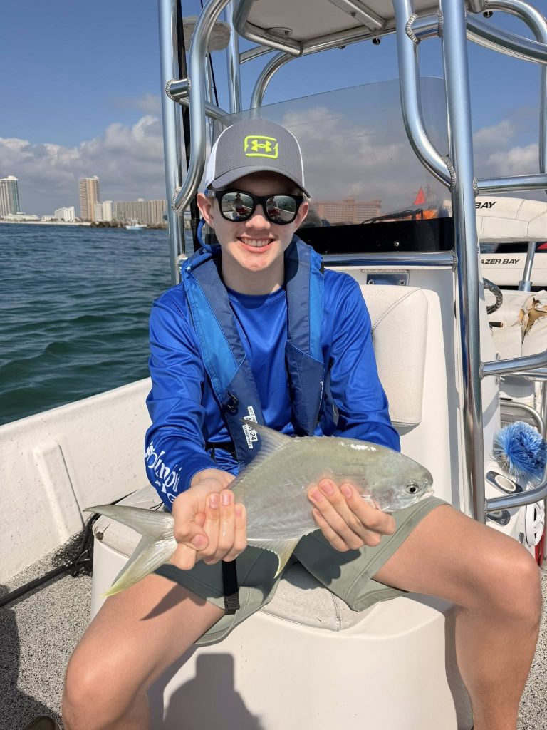 Pompano Fishing From A Boat