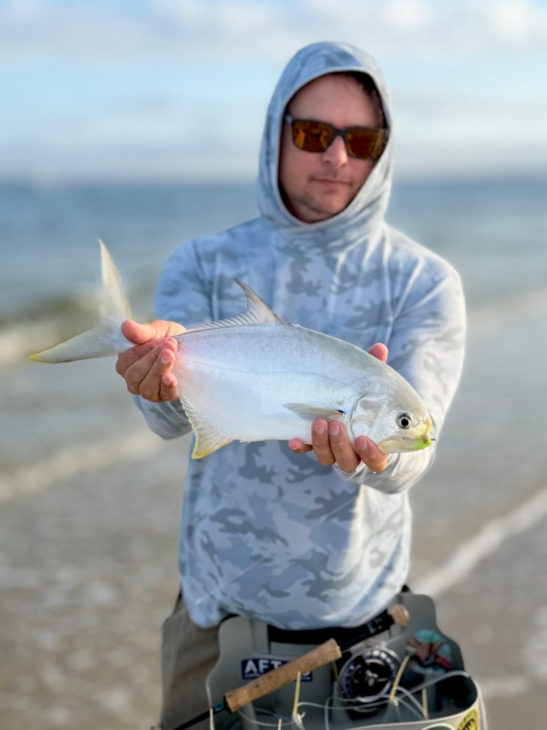 pompano on a fly rod