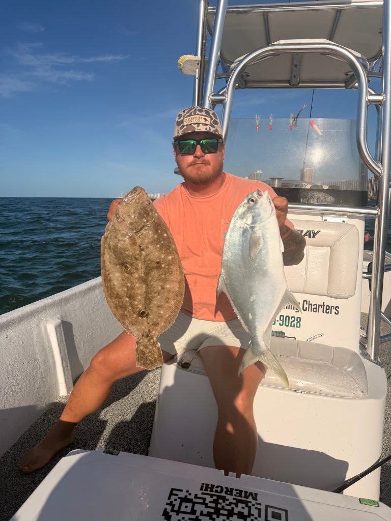 pompano and flounder